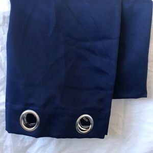 Set of 2 navy curtain panels
